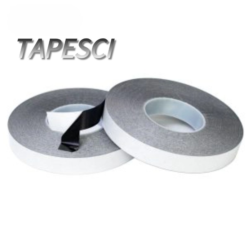 Double Sided PET Tape (Black Base with White Liner)