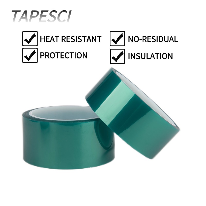 Green Polyester Silicone Tape