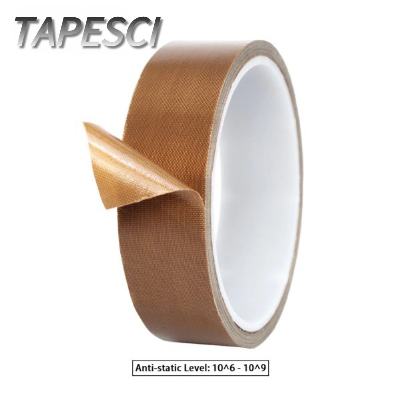 ESD Brown PTFE Coated Fiberglass Tape