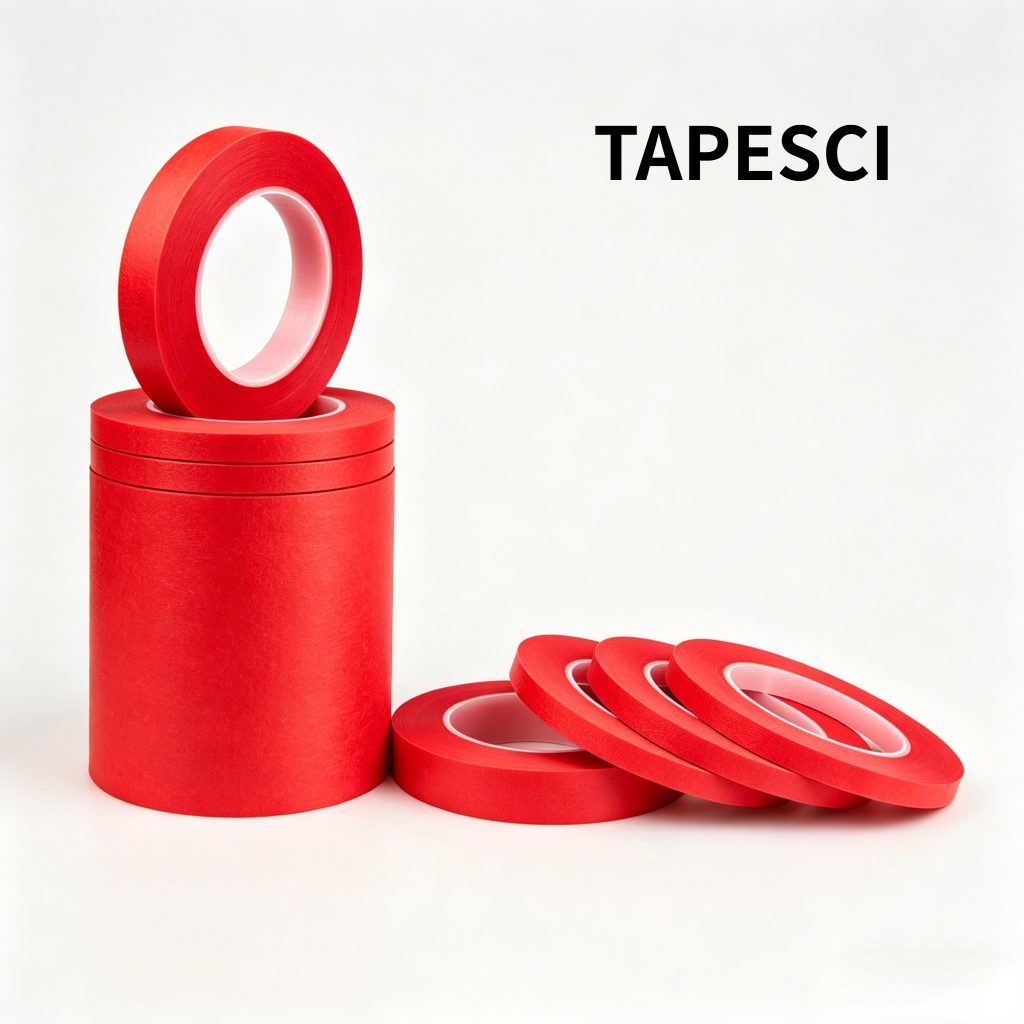 TAPESCI Composite Crepe Masking Tape (Red)
