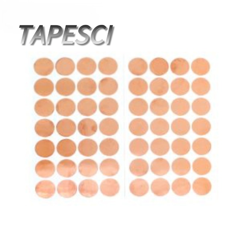 Die-Cut Copper Foil Tape Pads – Custom EMI Shielding & Conductive Grounding Discs