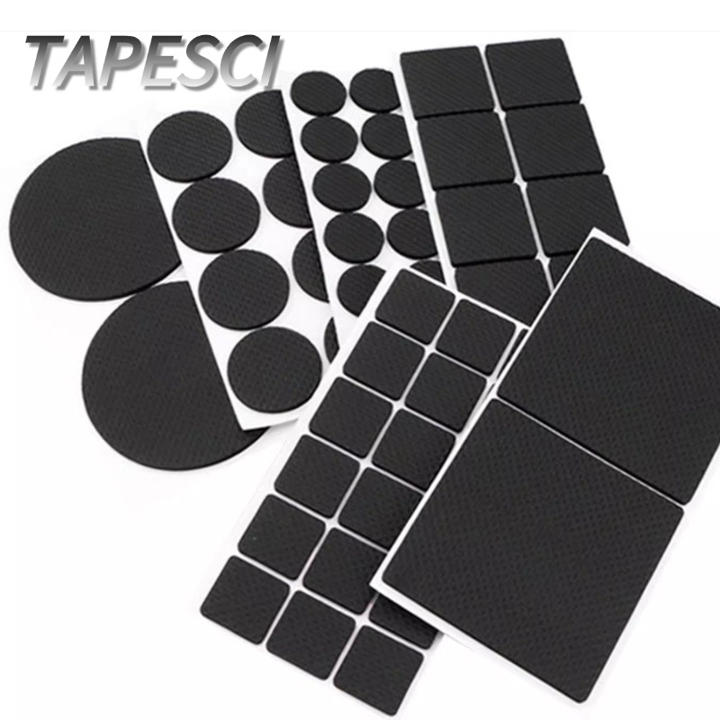 Die-Cut Black Polyimide (PI) High-Temperature Tape Pads